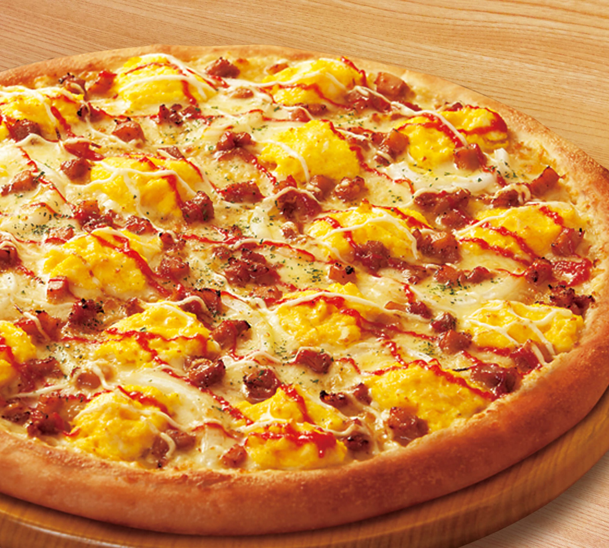 ふんわりたまごと照焼チキンのピザ｜オリジナルピザ｜ピザ｜メニュー一覧｜メニュー｜ピザポケット